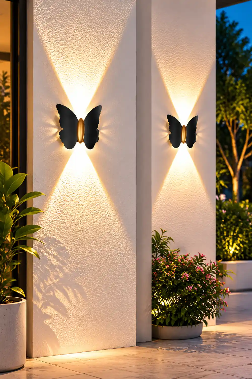 Butterflies Up and Down Light LED Waterproof Outdoor Wall Washer Lights - Lumpaz