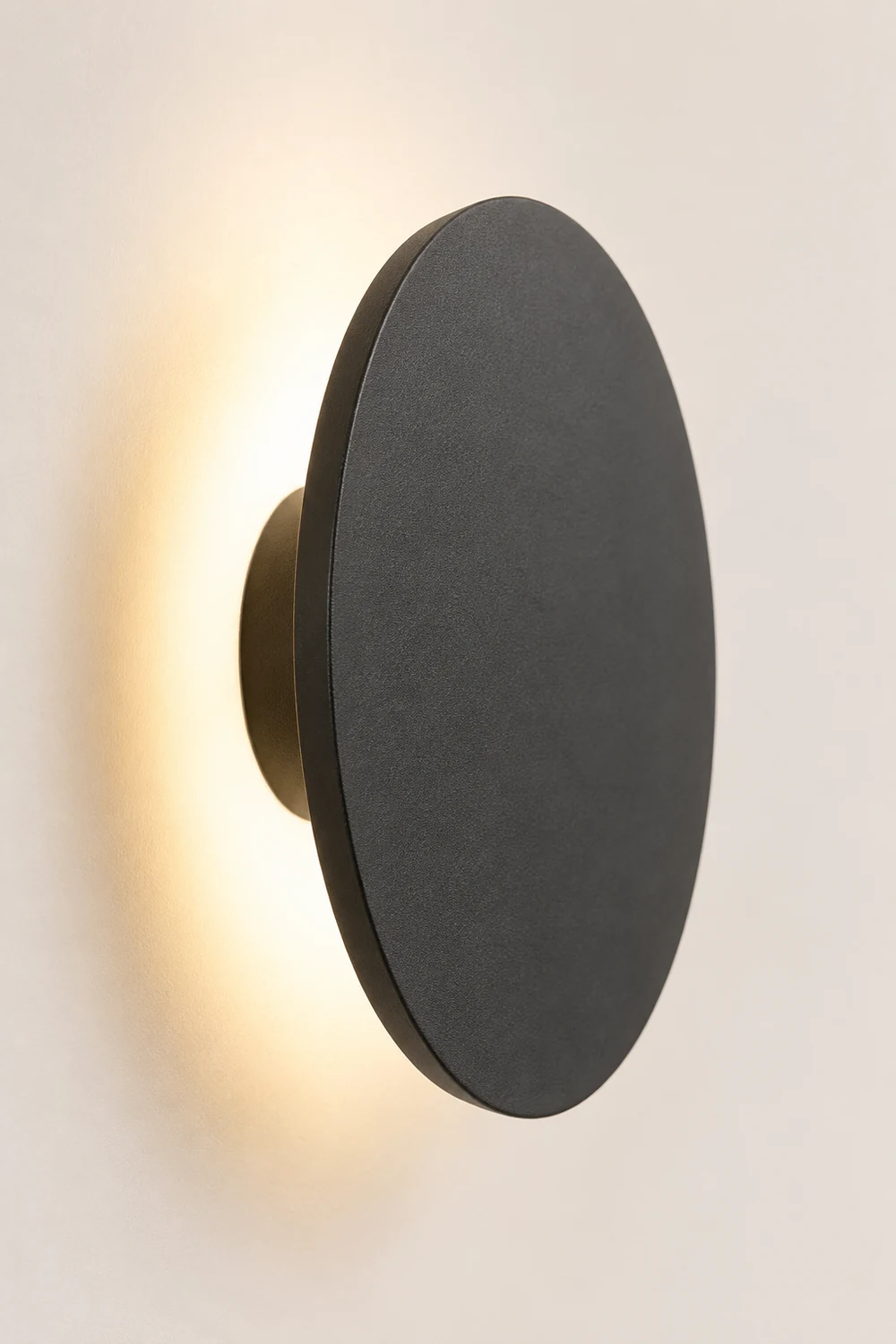 Flat Square Round LED Waterproof Black Modern Outdoor Wall Lights Wall Lamp - Lumpaz