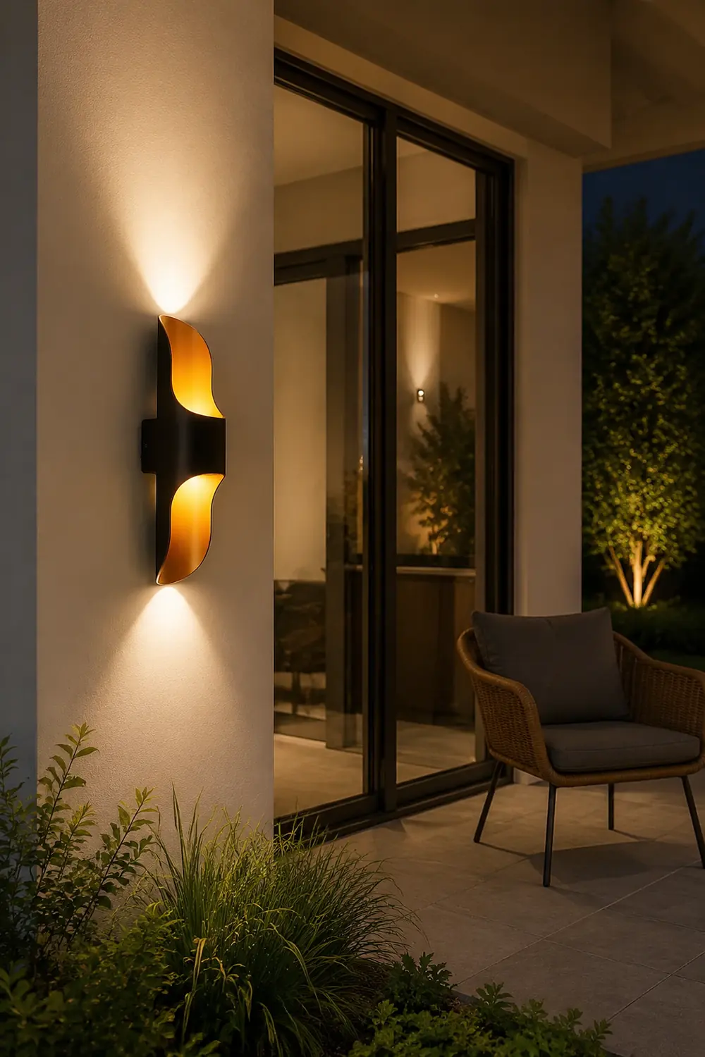 Waterproof Up and Down Lights LED Modern Outdoor Wall Sconces Lighting - Lumpaz