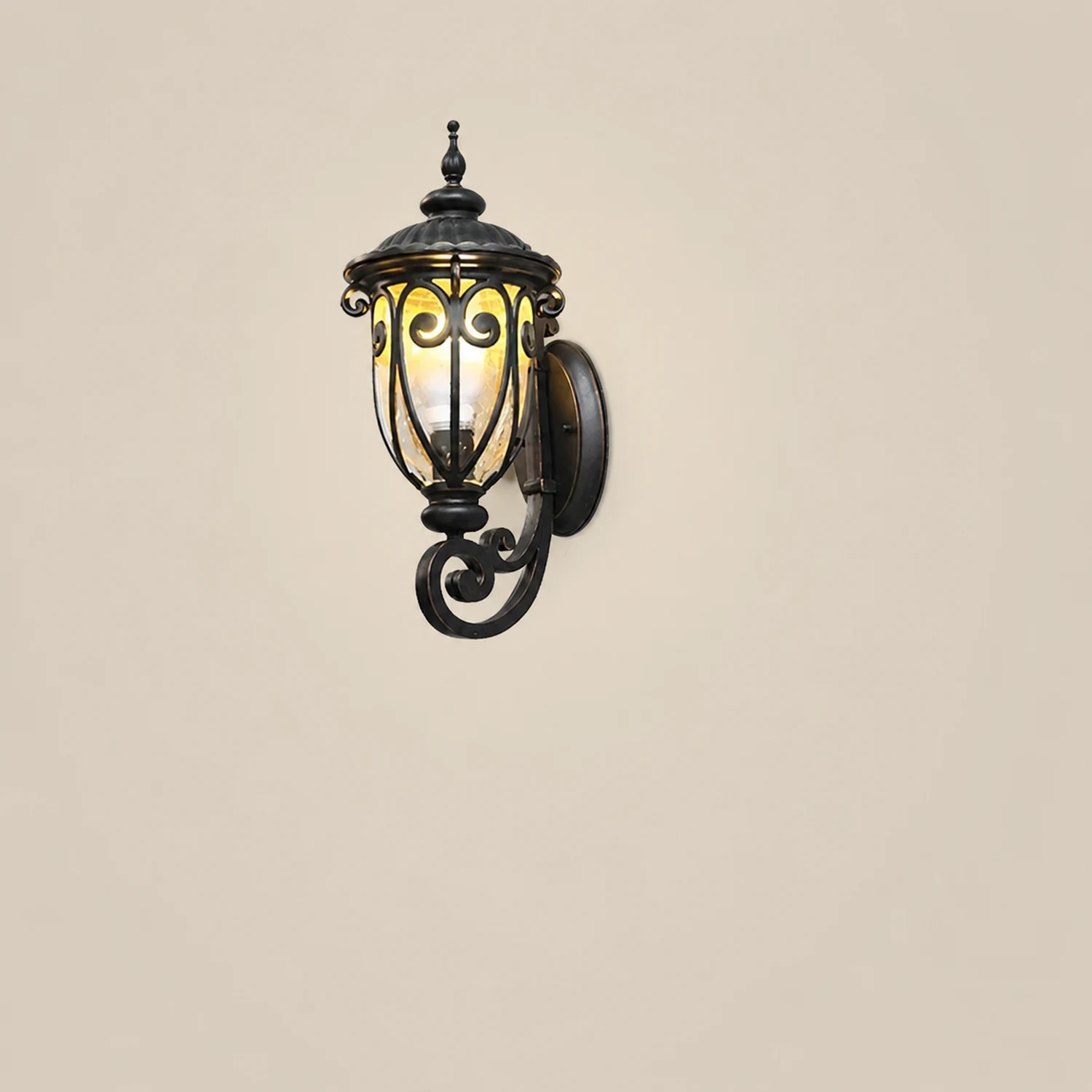 Waterproof Aluminum Bubbles Glass European-Style Outdoor Wall Lights - Lumpaz