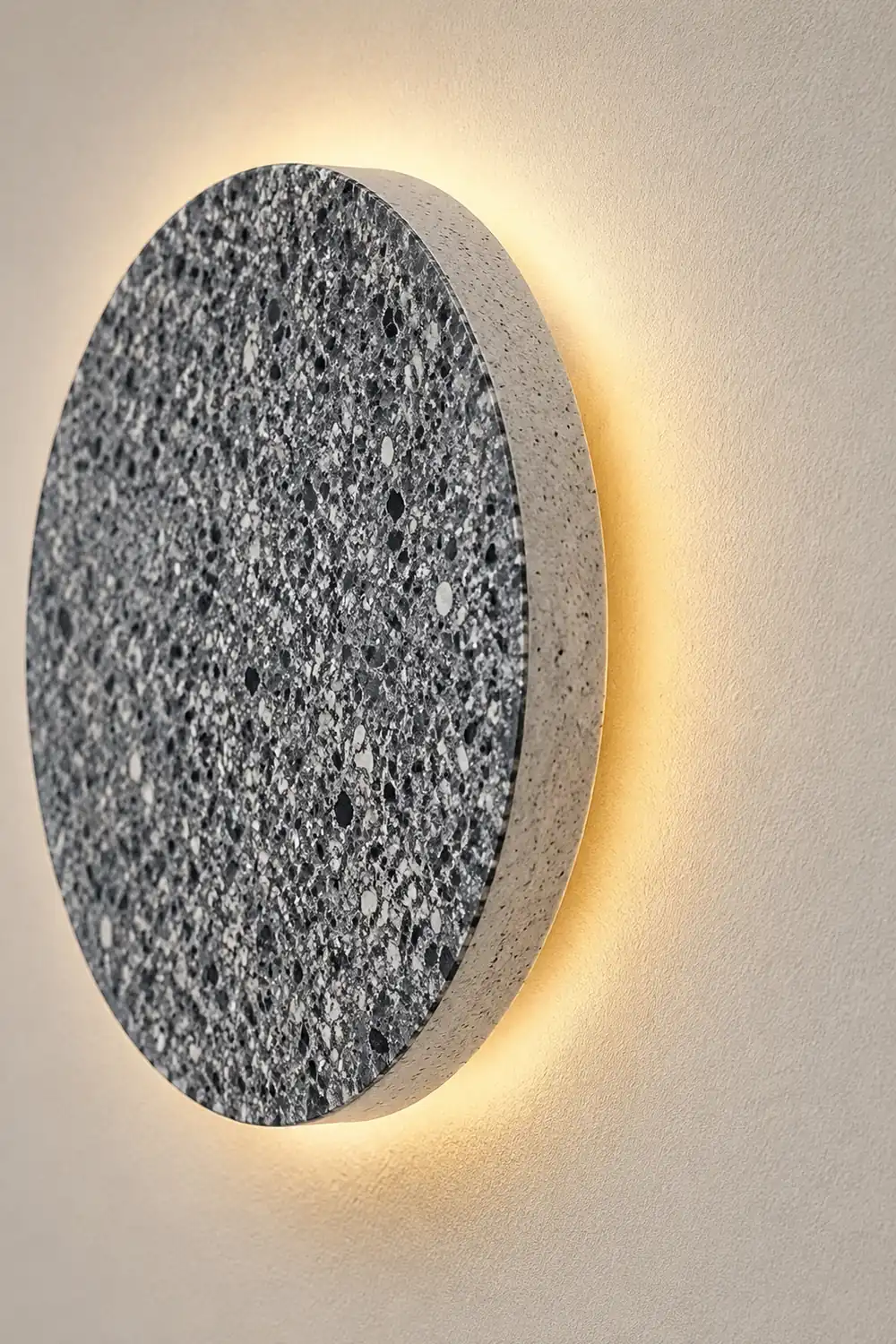 Circular Terrazzo Waterproof Minimalist Outdoor Wall Lights Porch Lights - Lumpaz