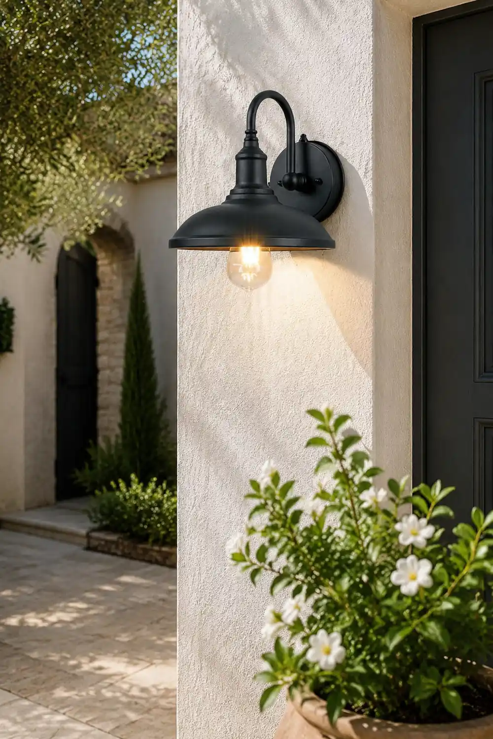 Retro Outdoor Waterproof Induction LED Wall Sconces Balcony Stair Garden Light - Lumpaz