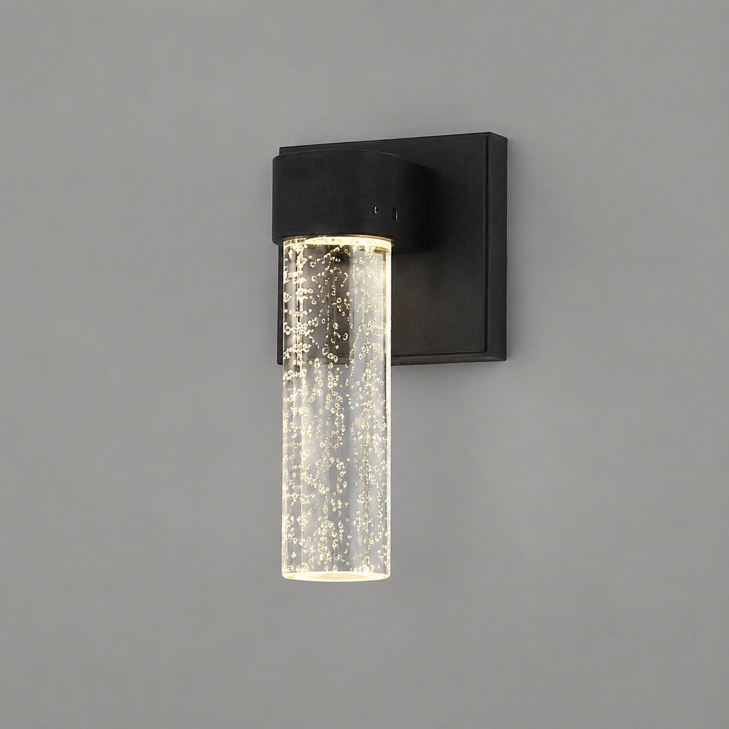 Waterproof LED 10W Crystal Black Modern Outdoor Wall Lamp Exterior Lights - Lumpaz