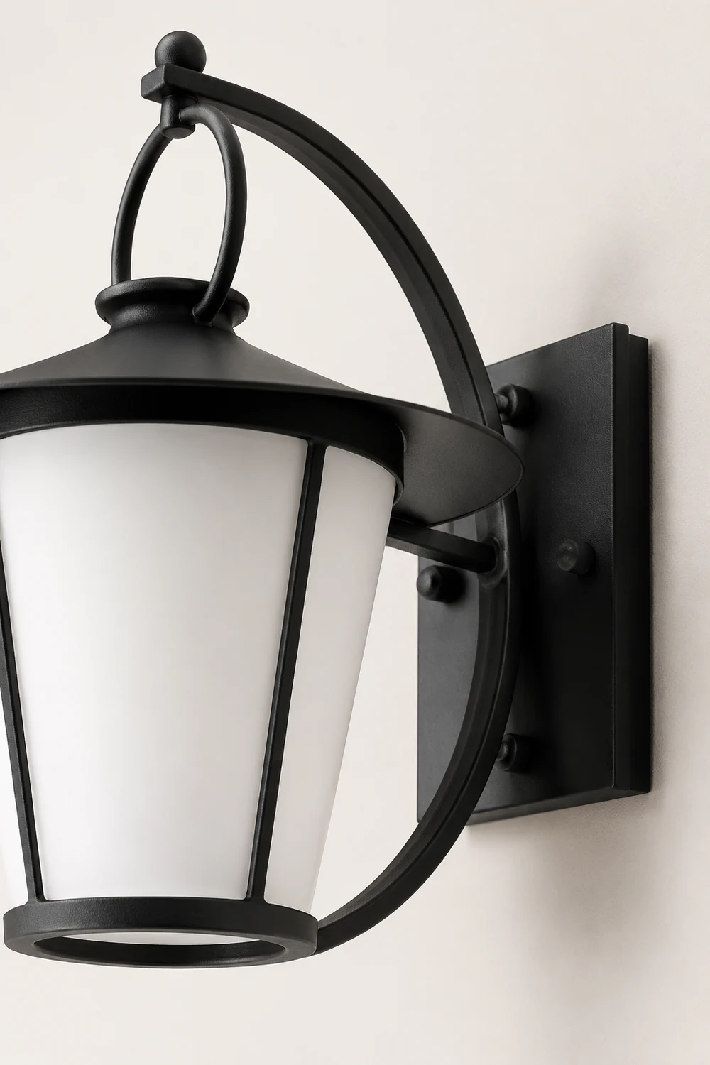 Waterproof Creative Round Glass Shade American Style Outdoor Wall Lamp - Lumpaz