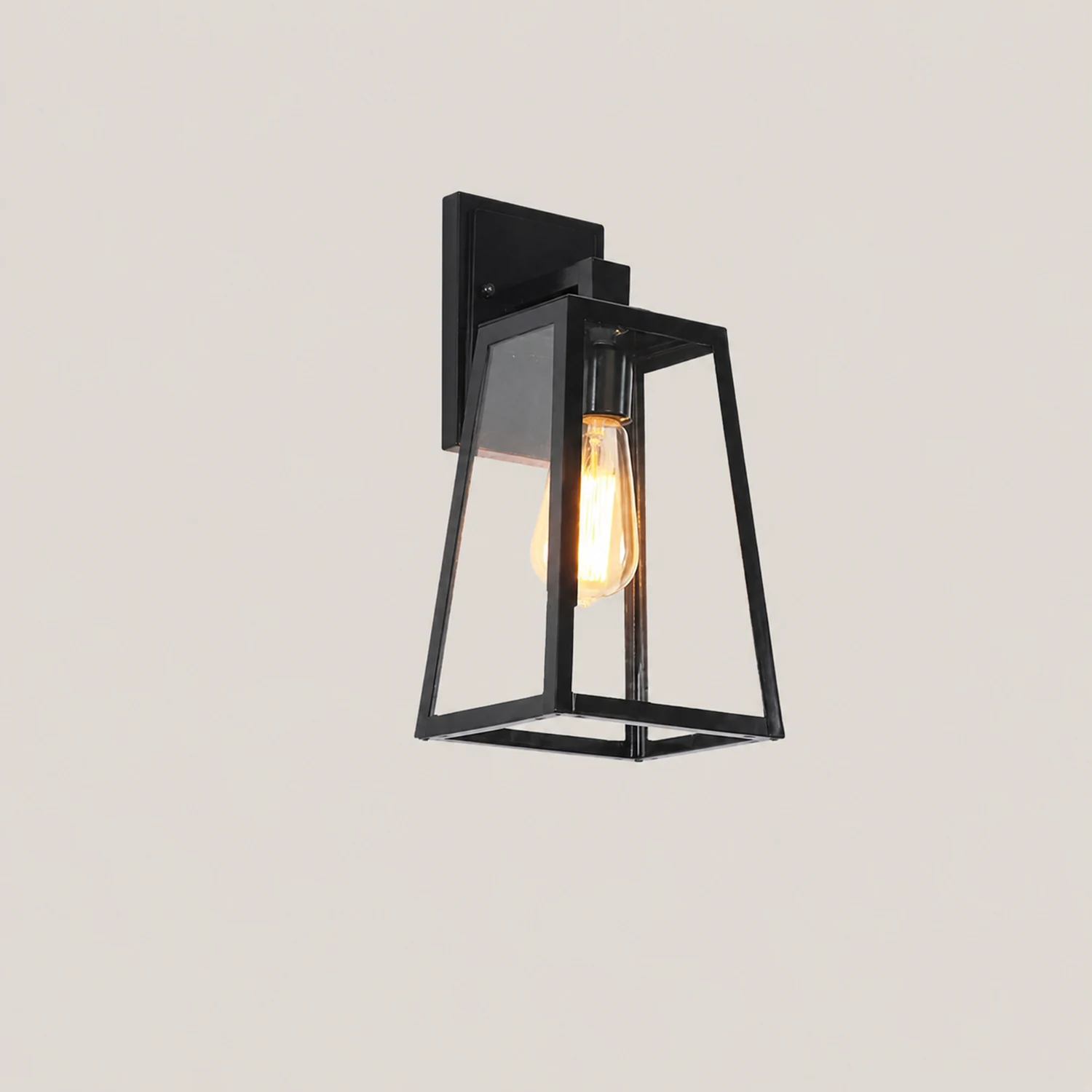 Vintage Industrial Style Glass Sconce Waterproof Outdoor Wall Lights Wall Lamp - Lumpaz