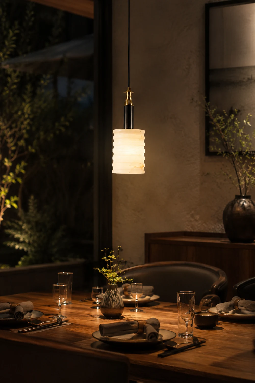 Alabaster Pendant Lamp - Lumpaz