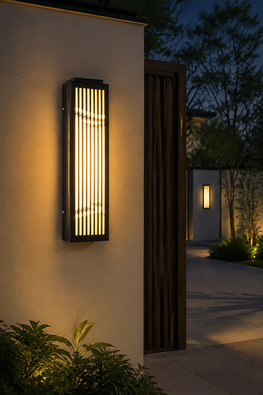 Waterproof Villa Courtyard Gate Unique Hollowed Design Wall Lamp for Outdoor - Lumpaz