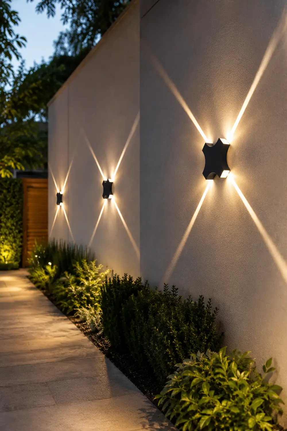 Creative Starlight Decorative LED Waterproof Black Modern Wall Lamp - Lumpaz