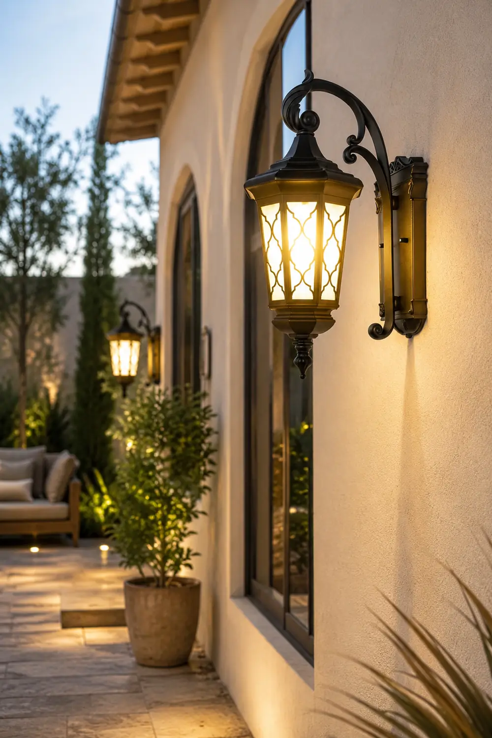 Outdoor Retro Waterproof Wall Lamp Decorative Lighting for Villa Courtyard Balcony - Lumpaz