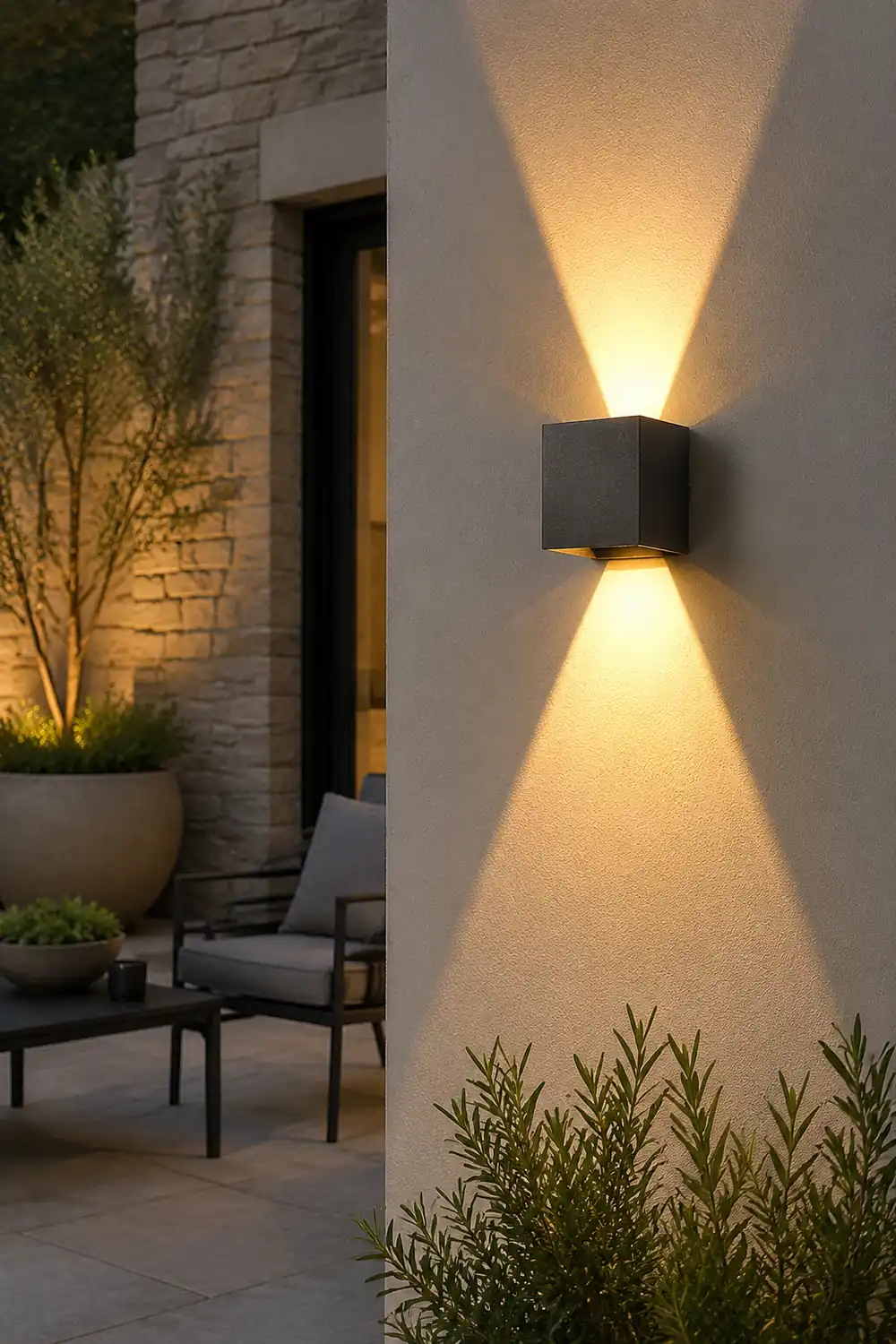 Up down Lighting Waterproof Adjustable Beam Angle Outdoor Wall Lights - Lumpaz