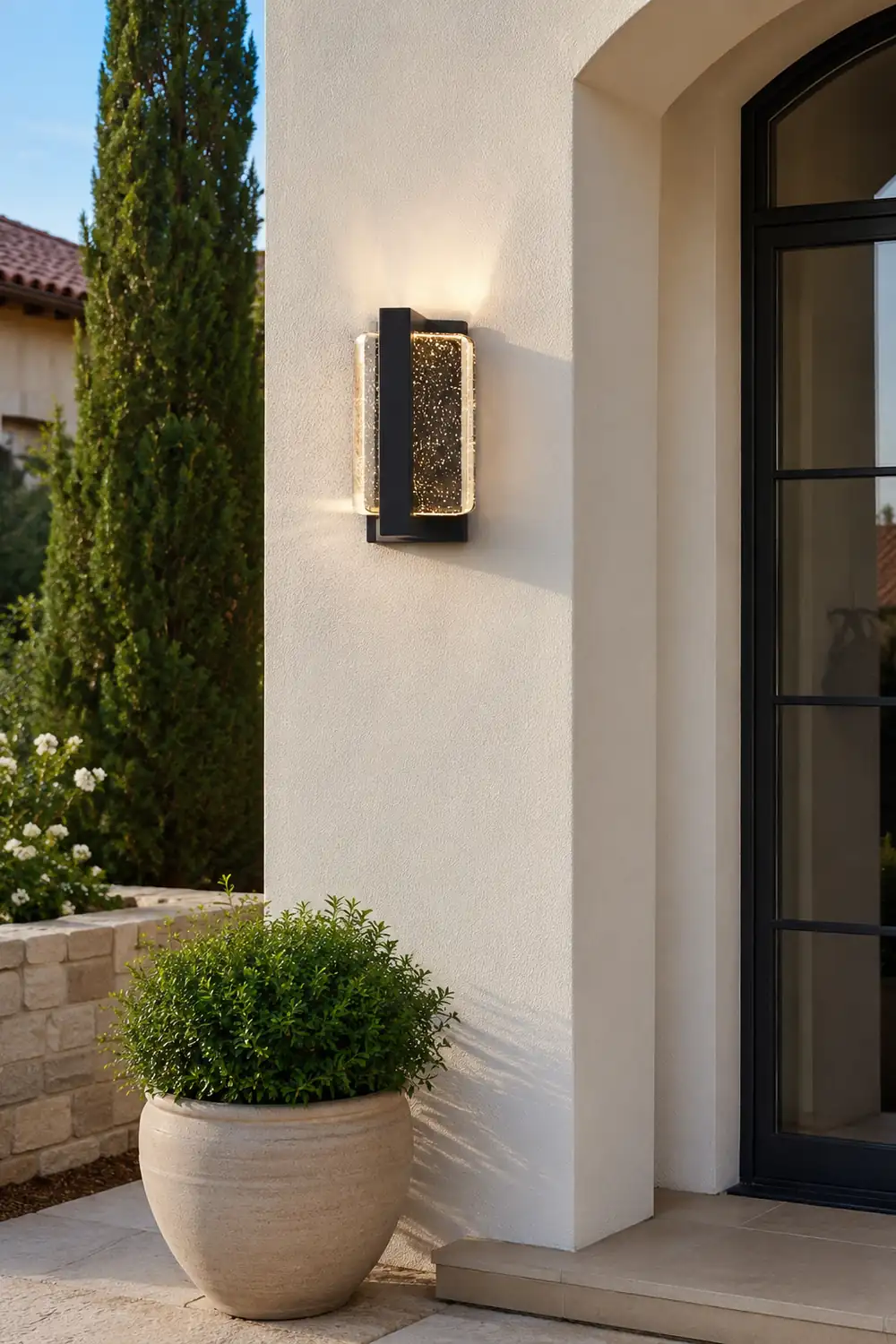 Creative Crystal Waterproof Modern Outdoor Wall Lamp Wall Sconce Lighting - Lumpaz