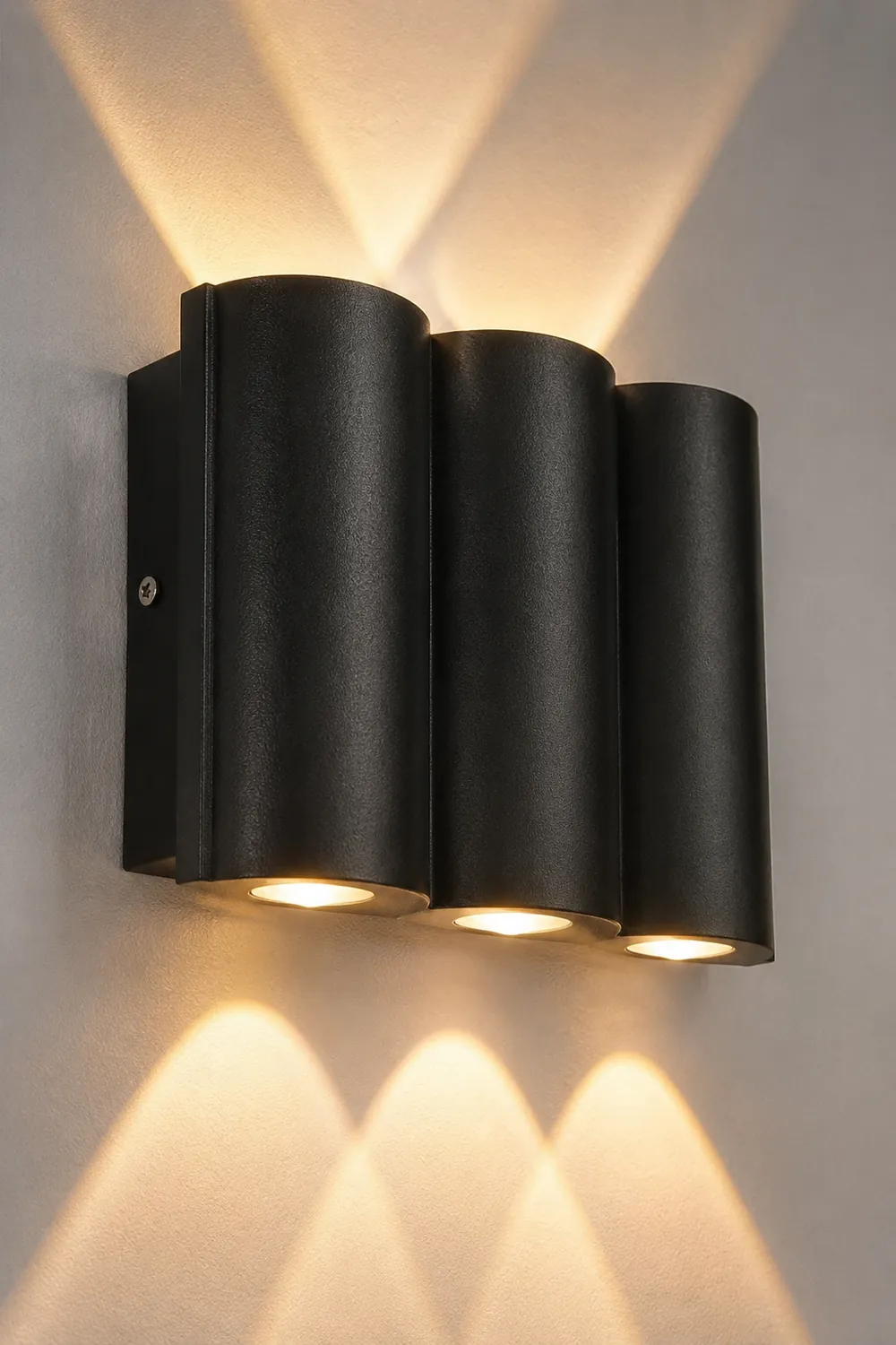 Creative Wave Arc Design Up and Down Lights LED Outdoor Wall Lights Wall Sconces Waterproof - Lumpaz