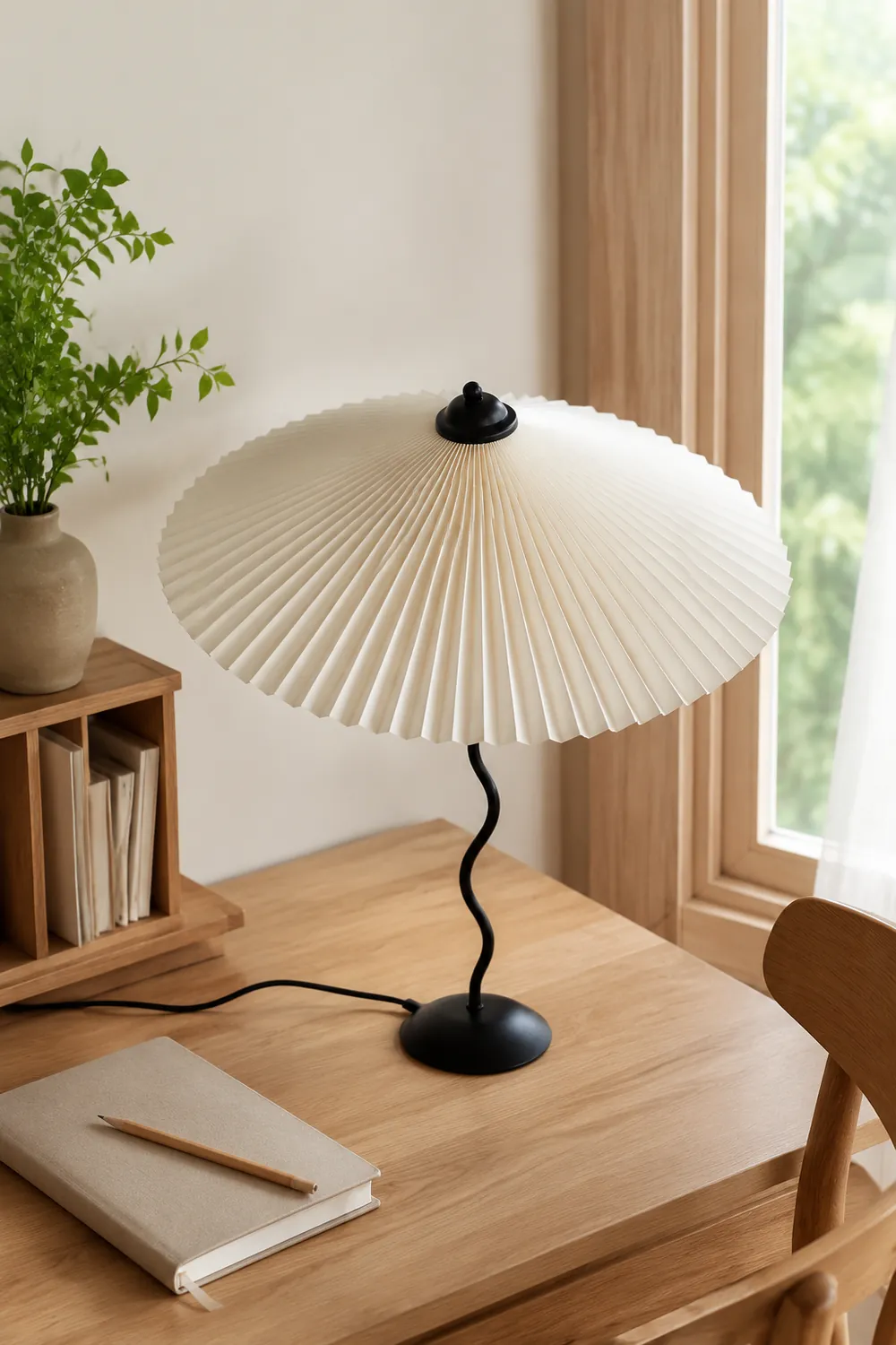 Wiggly Pleated Table Lamp - Lumpaz