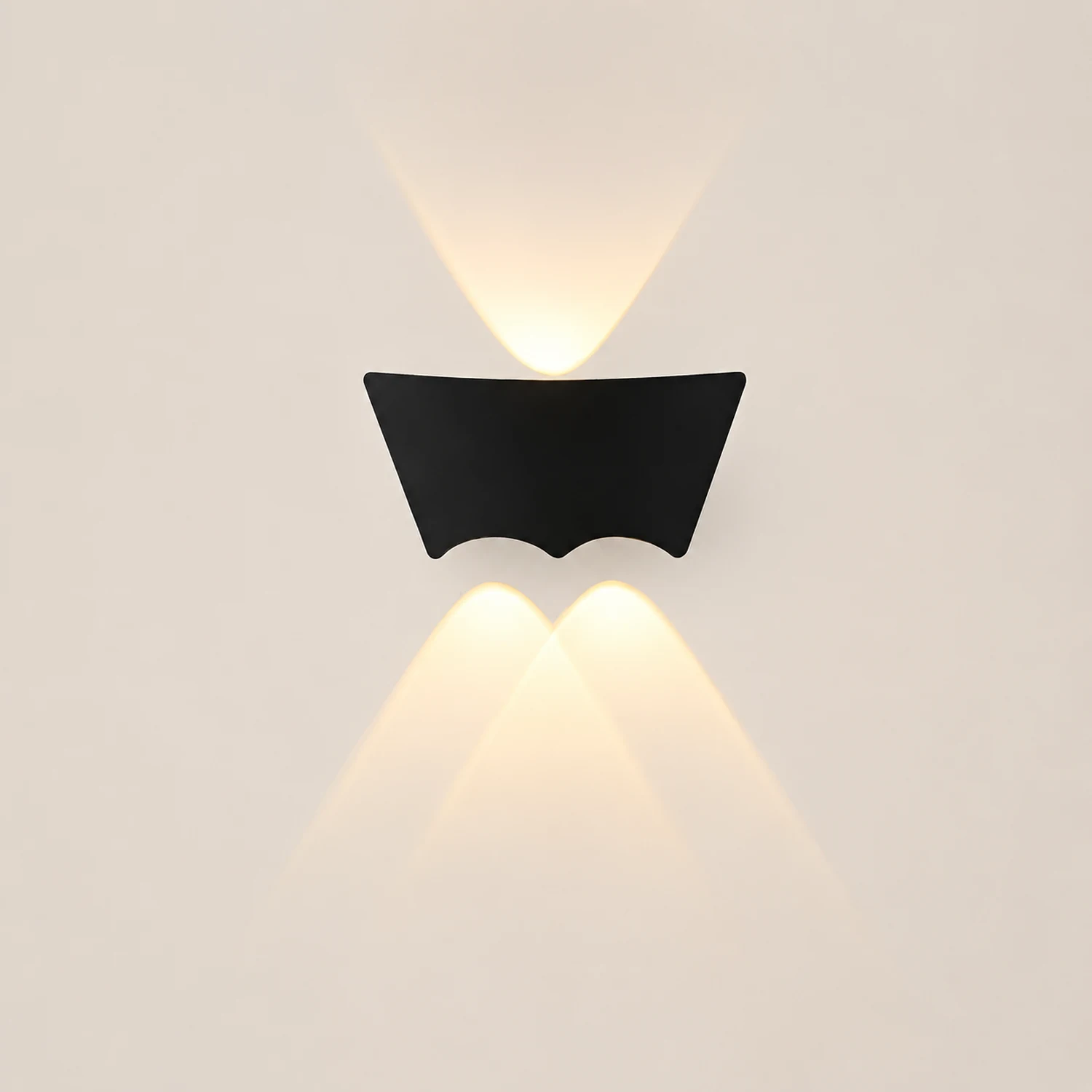 LED Up and Down Lights Waterproof Black Modern Sconce Wall Washer Light - Lumpaz