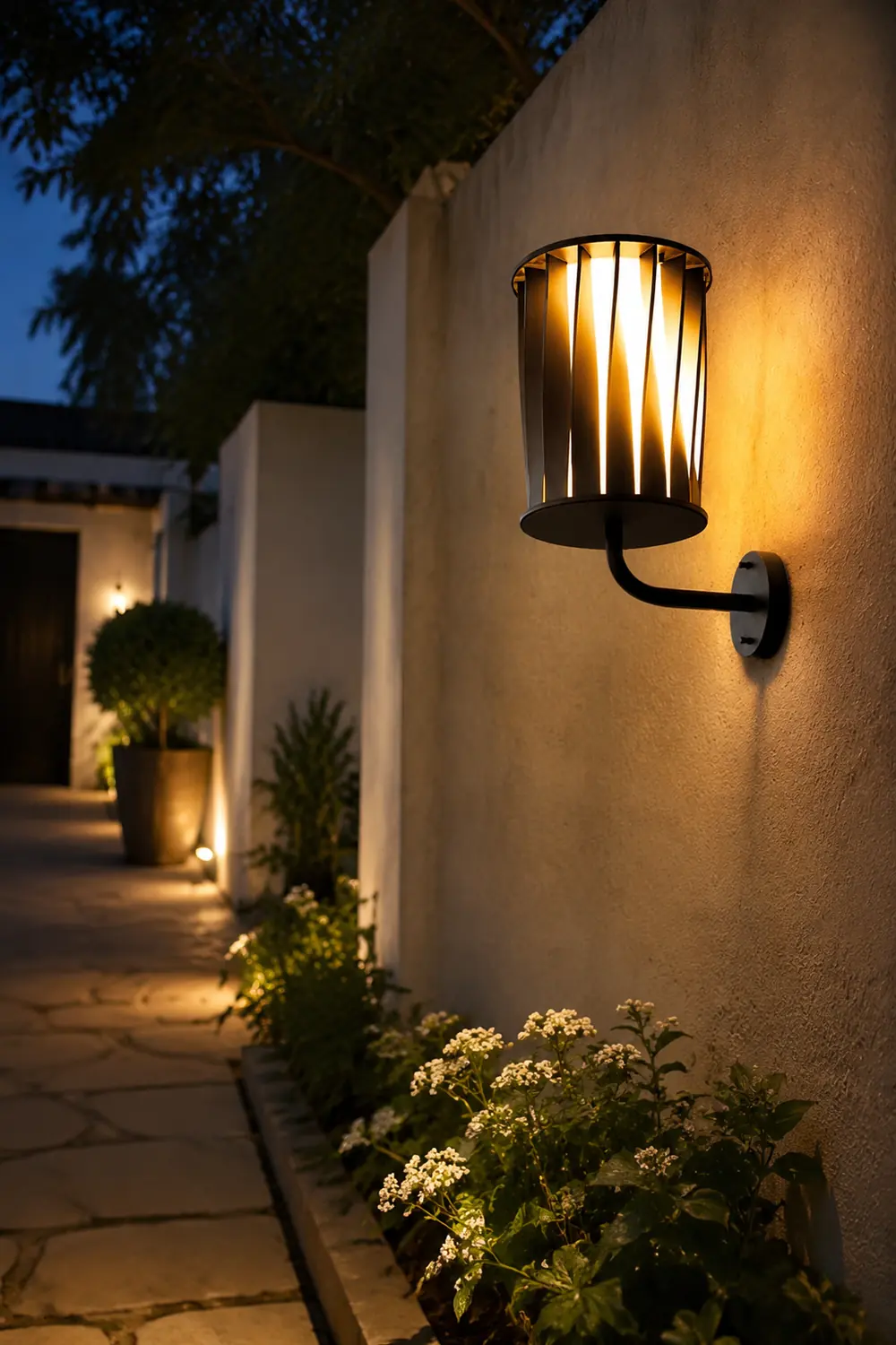 Creative Twisted Waterproof LED Modern Outdoor Wall Lamp Plug in Wall Lights - Lumpaz