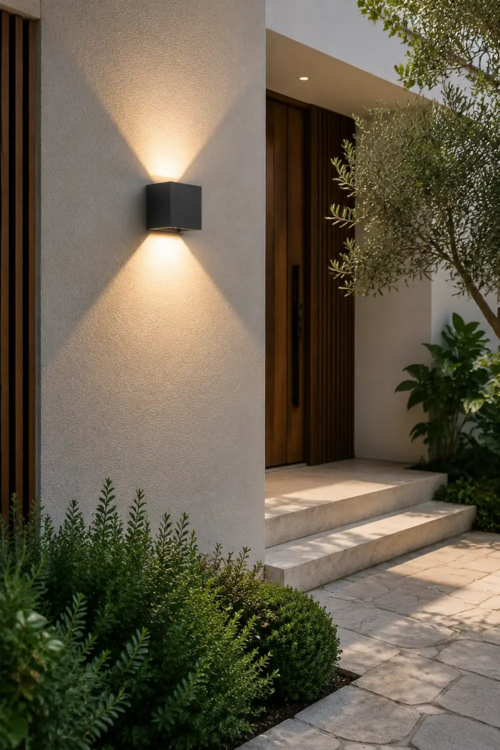Square Waterproof Up Down Lighting Adjustable Modern Exterior Lights - Lumpaz