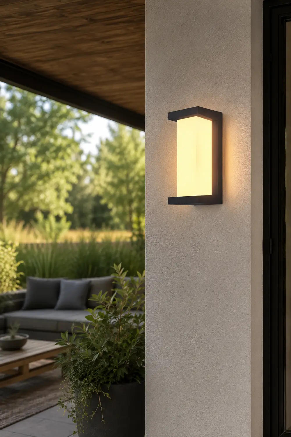 Creative Geometric Waterproof Black Modern Outdoor Wall Lights Wall Lamp - Lumpaz
