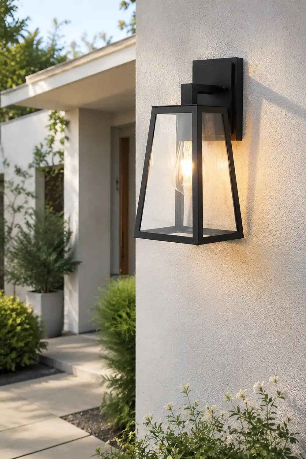 Trapezoidal Waterproof LED Vintage Outdoor Wall Light Wall Sconce Lighting - Lumpaz