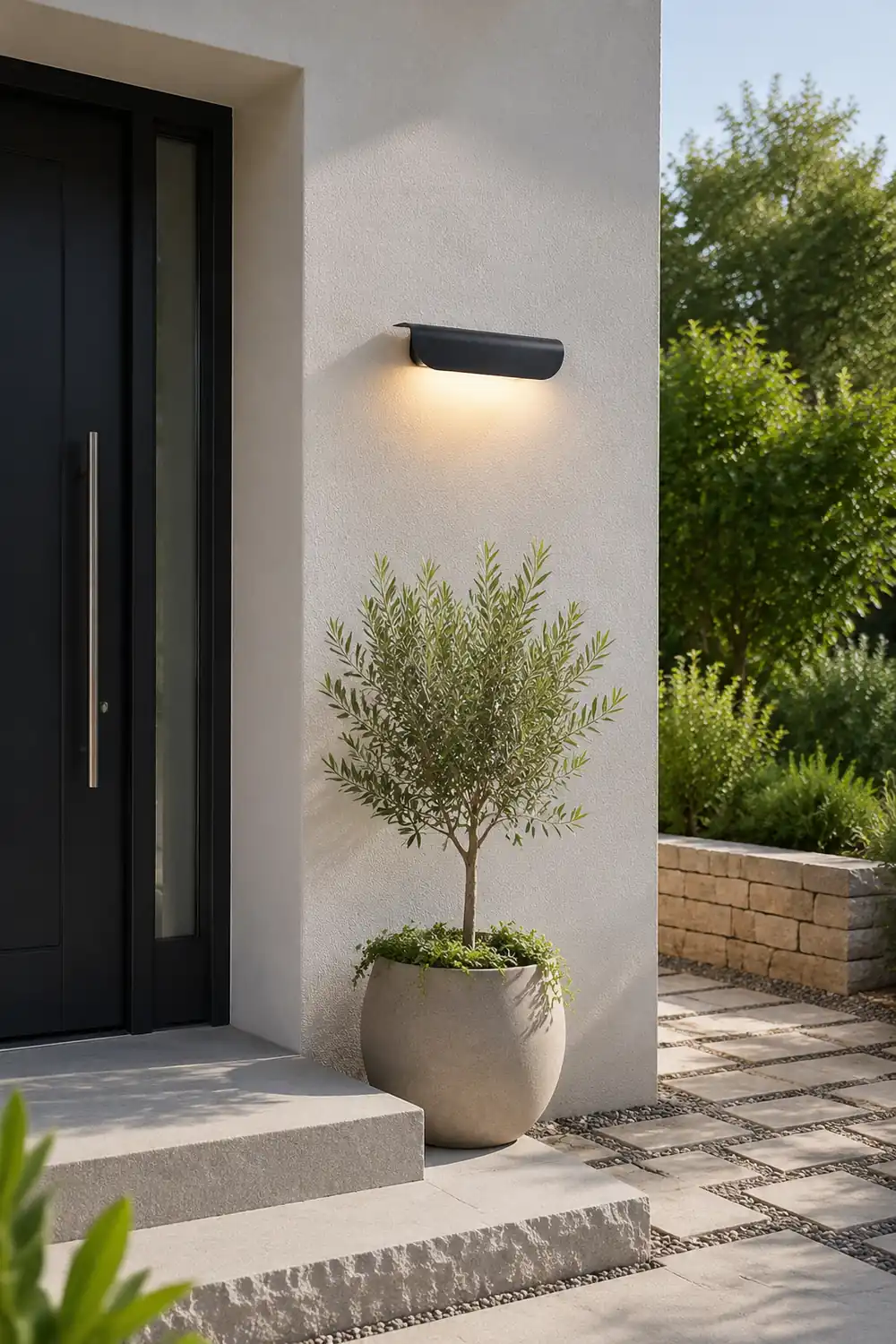 Minimalist LED Waterproof Exterior Wall Light for Garden Balcony Stair Aisle - Lumpaz