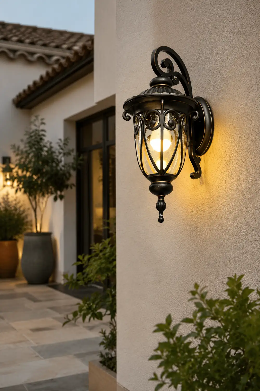 Waterproof Aluminum Bubbles Glass European-Style Outdoor Wall Lights - Lumpaz