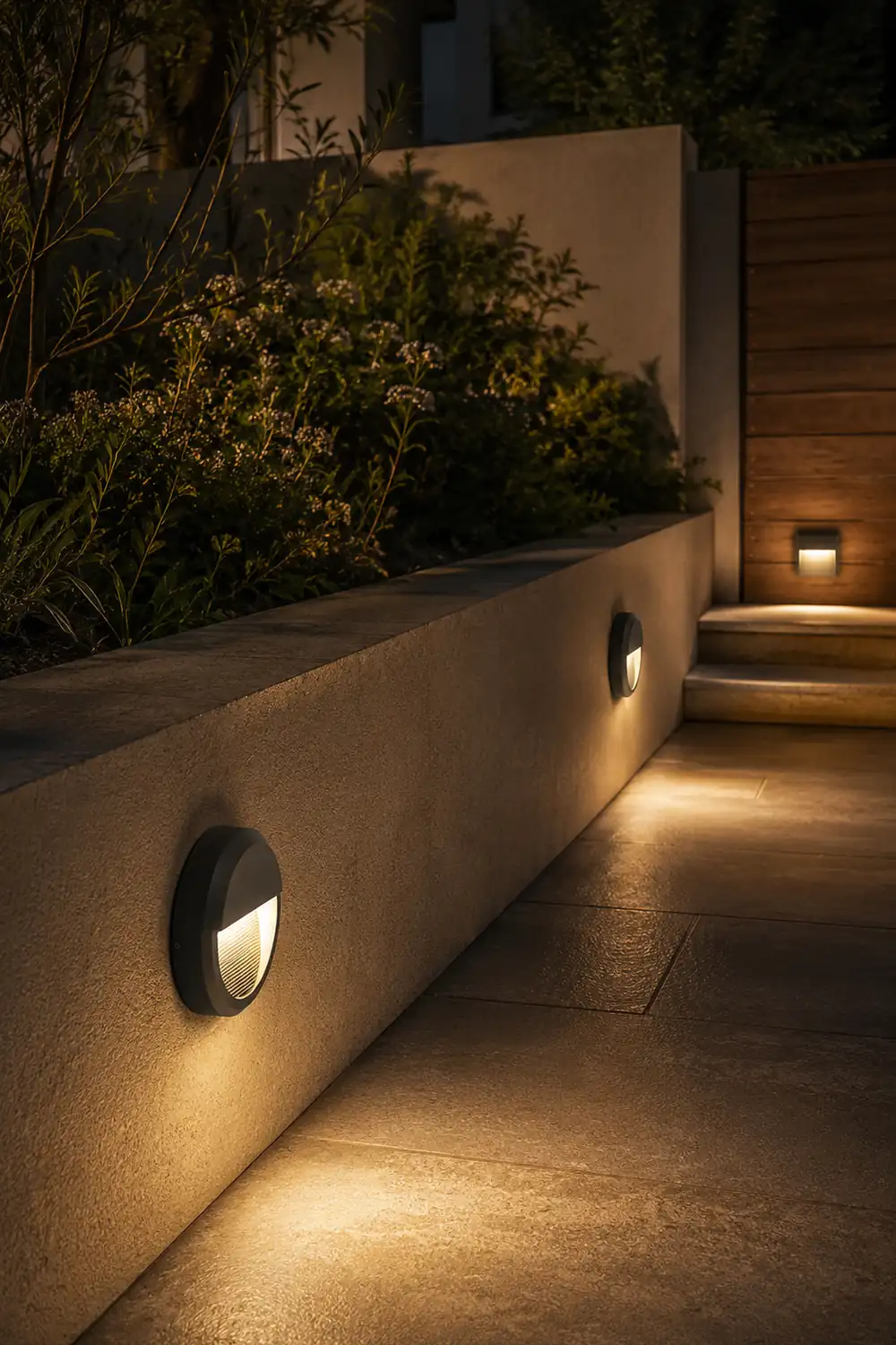 Waterproof Outdoor LED Step Lights Corner Lamp for Villa Courtyard Garden - Lumpaz