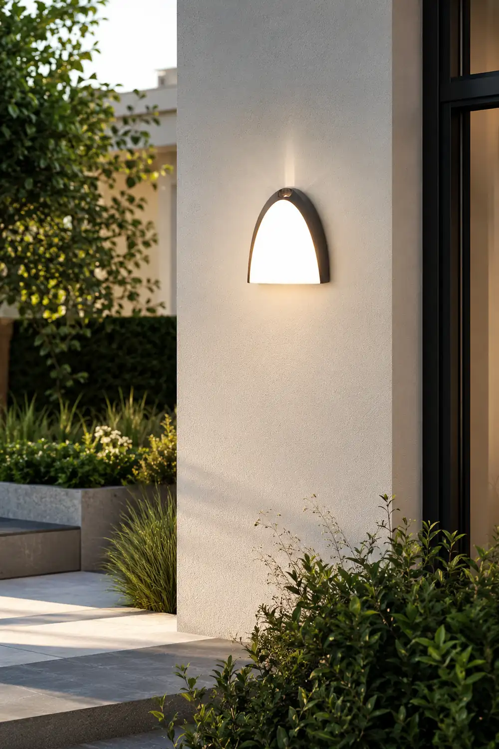 Creative LED Waterproof Aluminum Black Modern Outdoor Wall Sconce Lighting - Lumpaz