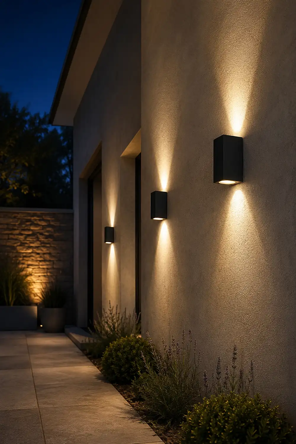 Modern Square Design Outdoor Waterproof Wall Light for Villa Courtyard Balcony - Lumpaz