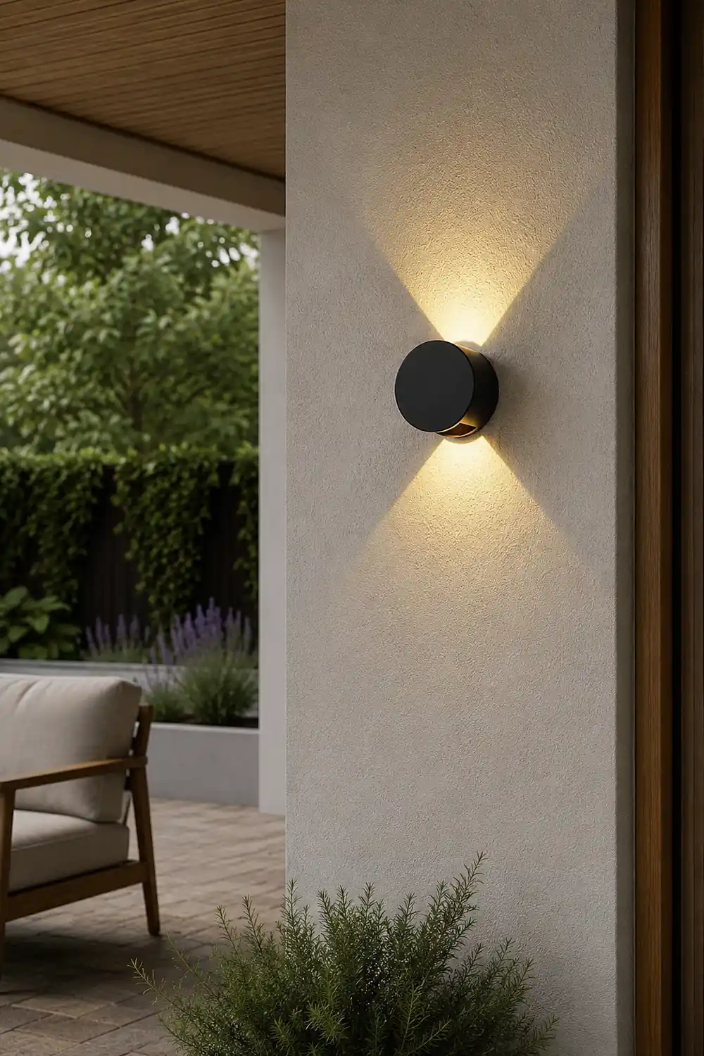 Round Up and Down Lights Waterproof LED Wall Lights for Indoor Outdoor Balcony - Lumpaz