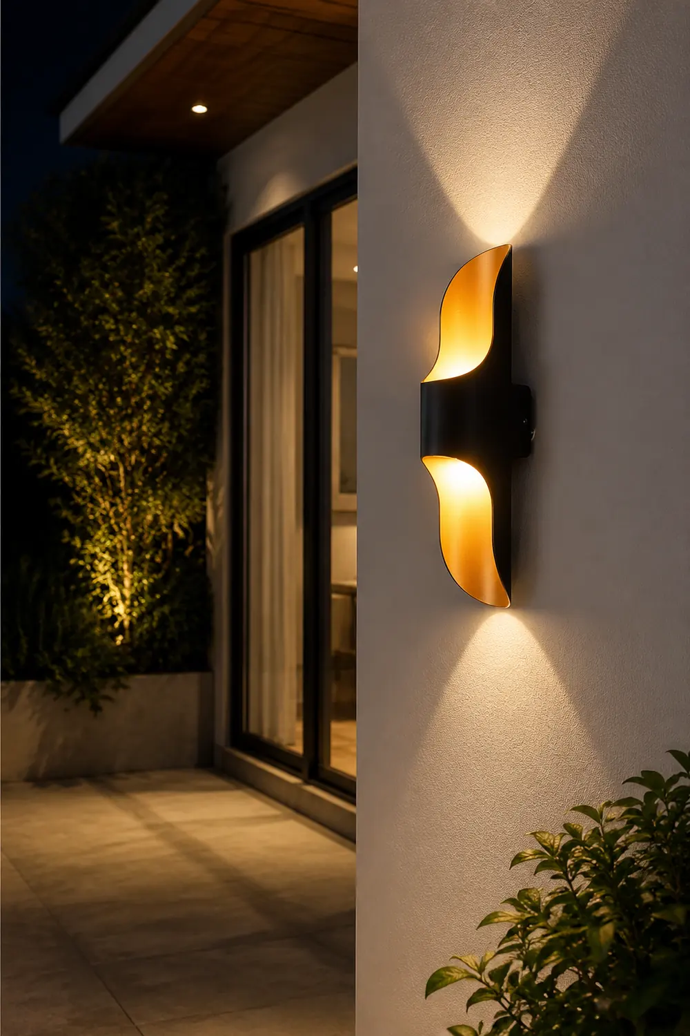 Waterproof Up and Down Lights LED Modern Outdoor Wall Sconces Lighting - Lumpaz
