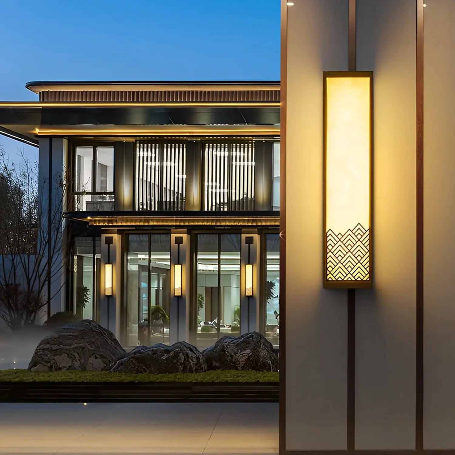 Vintage Waterproof Stainless Steel Brown Wall Lamp Exterior Lights - Lumpaz