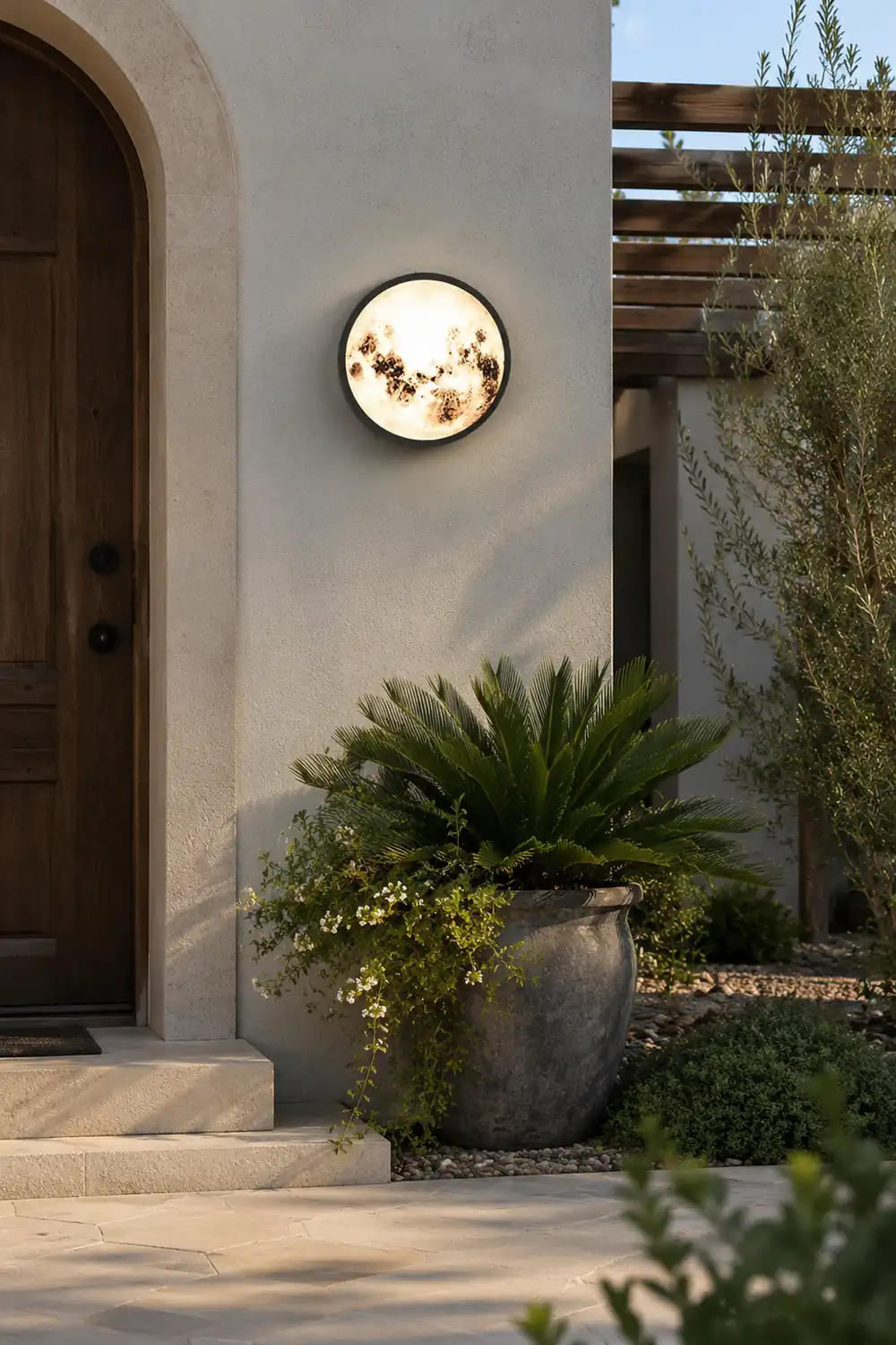 Creative Moon Outdoor Waterproof Garden Light LED Exterior Wall Light - Lumpaz