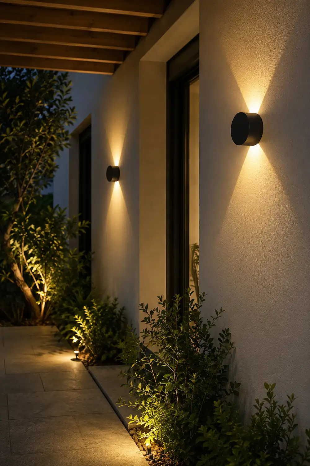 Round Up and Down Lights Waterproof LED Wall Lights for Indoor Outdoor Balcony - Lumpaz