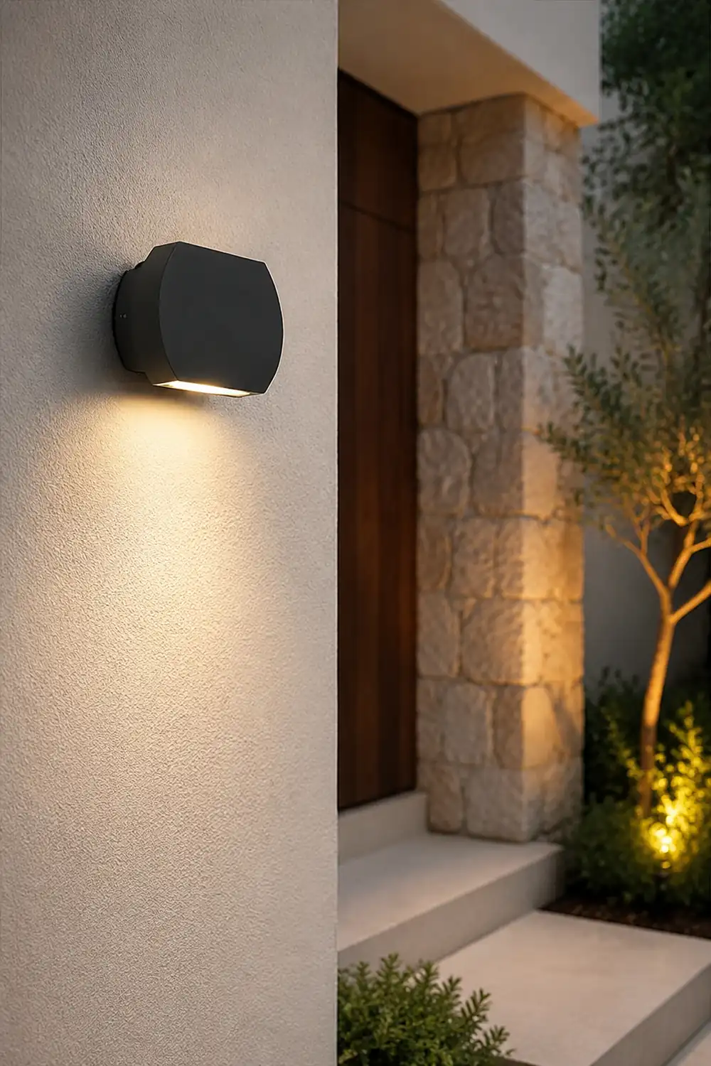 Nordic Minimalist Outdoor LED Waterproof Wall Light for Villa Courtyard Aisle - Lumpaz