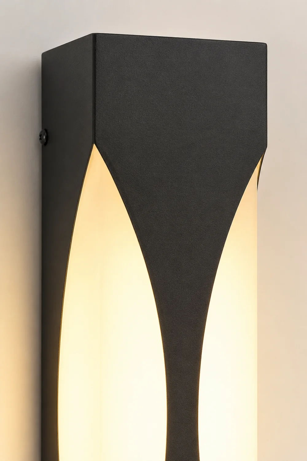 Creative Rectangular Waterproof LED Black Modern Outdoor Wall Sconce Lighting - Lumpaz