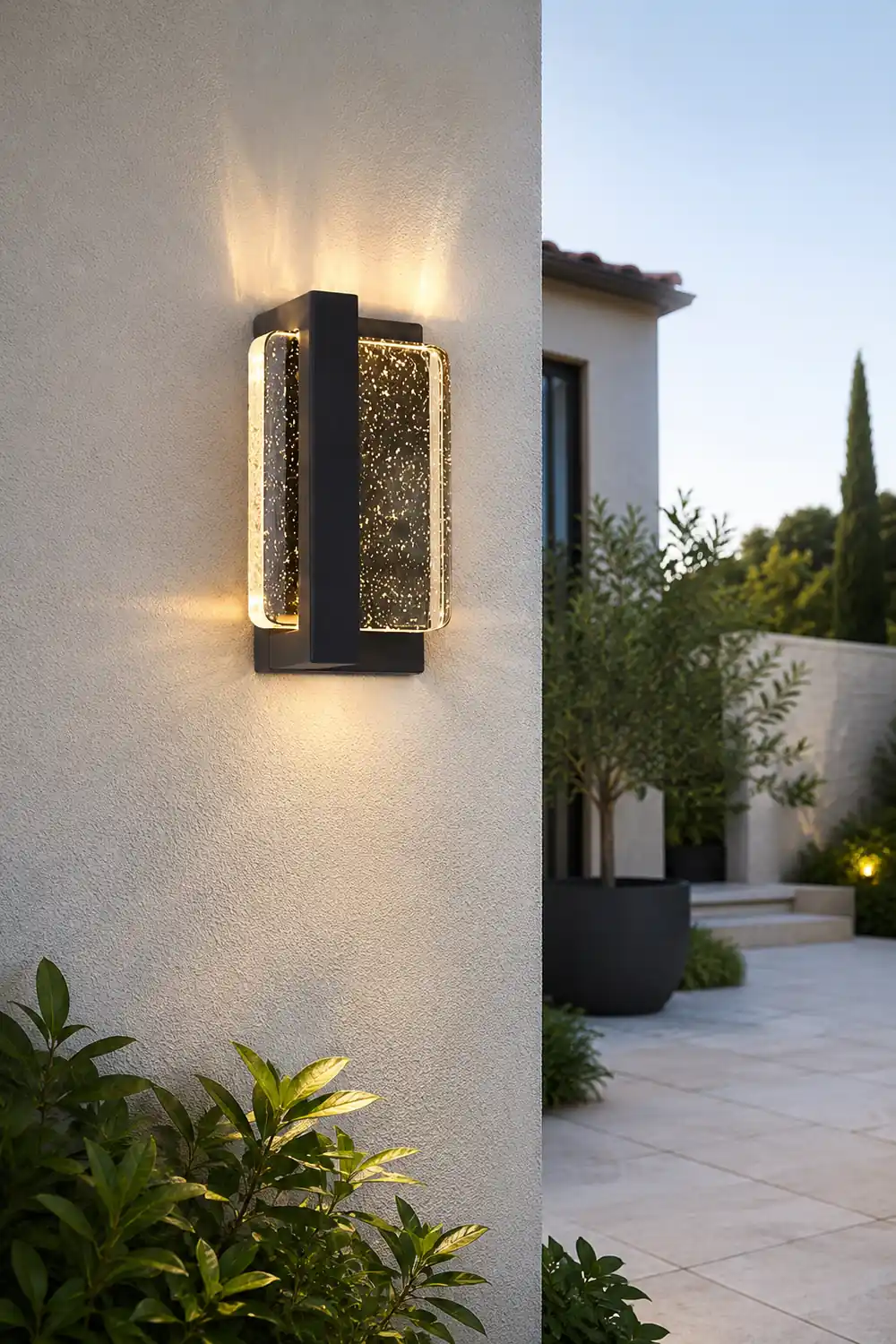 Creative Crystal Waterproof Modern Outdoor Wall Lamp Wall Sconce Lighting - Lumpaz