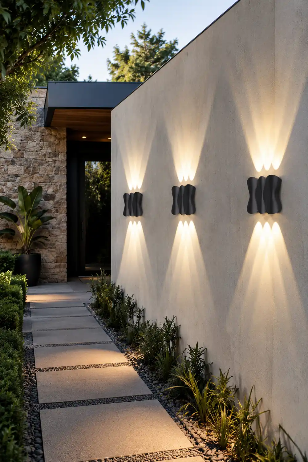 Creative LED Up and Down Lights Waterproof Modern Outdoor Wall Lamp - Lumpaz