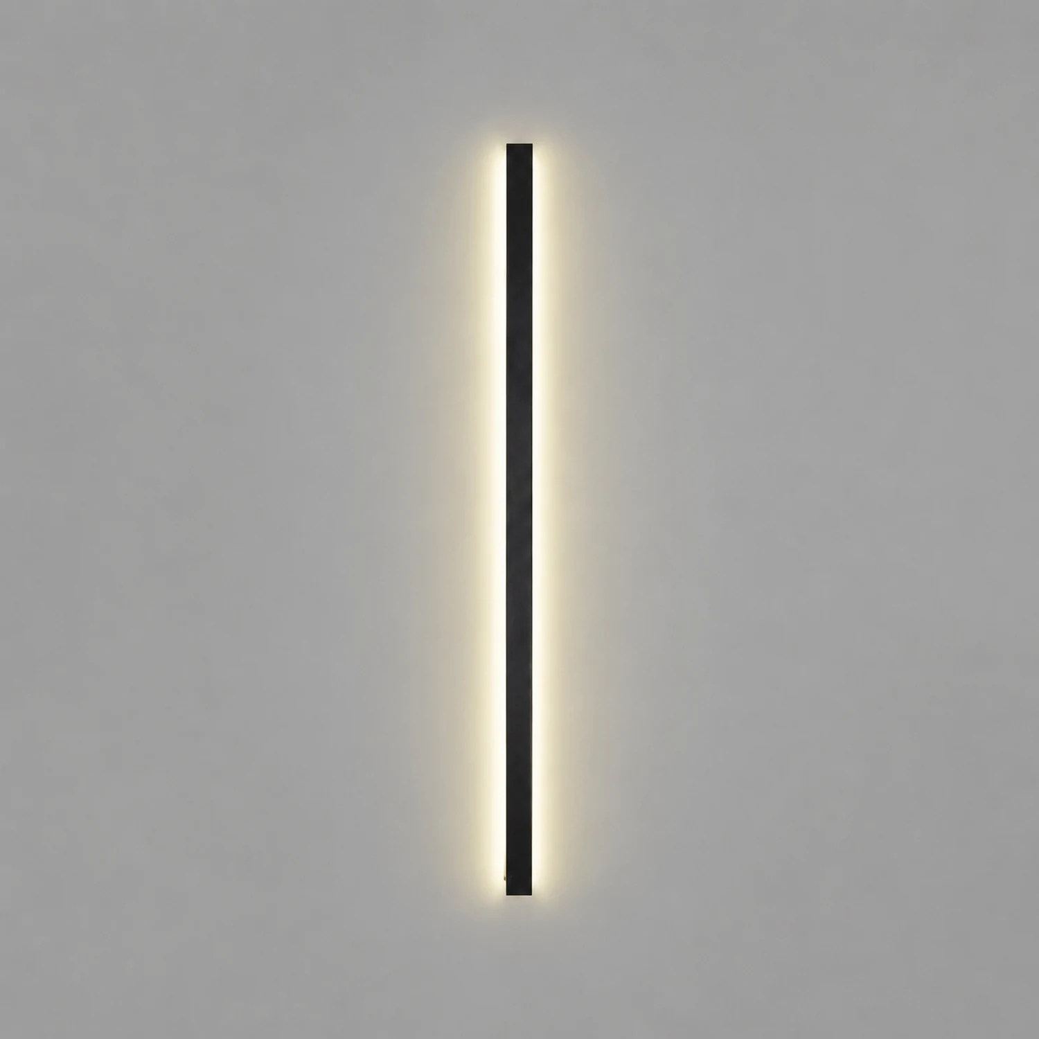 Black Long Strip Metal Waterproof Dimmable Modern Outdoor Wall Lights - Lumpaz