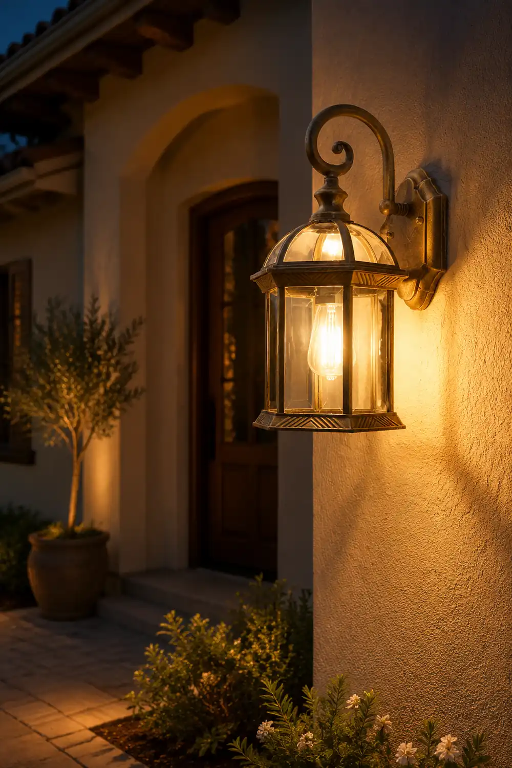 Double-layer Waterproof Glass E27 Vintage Wall Sconce Lighting Wall Lamp - Lumpaz