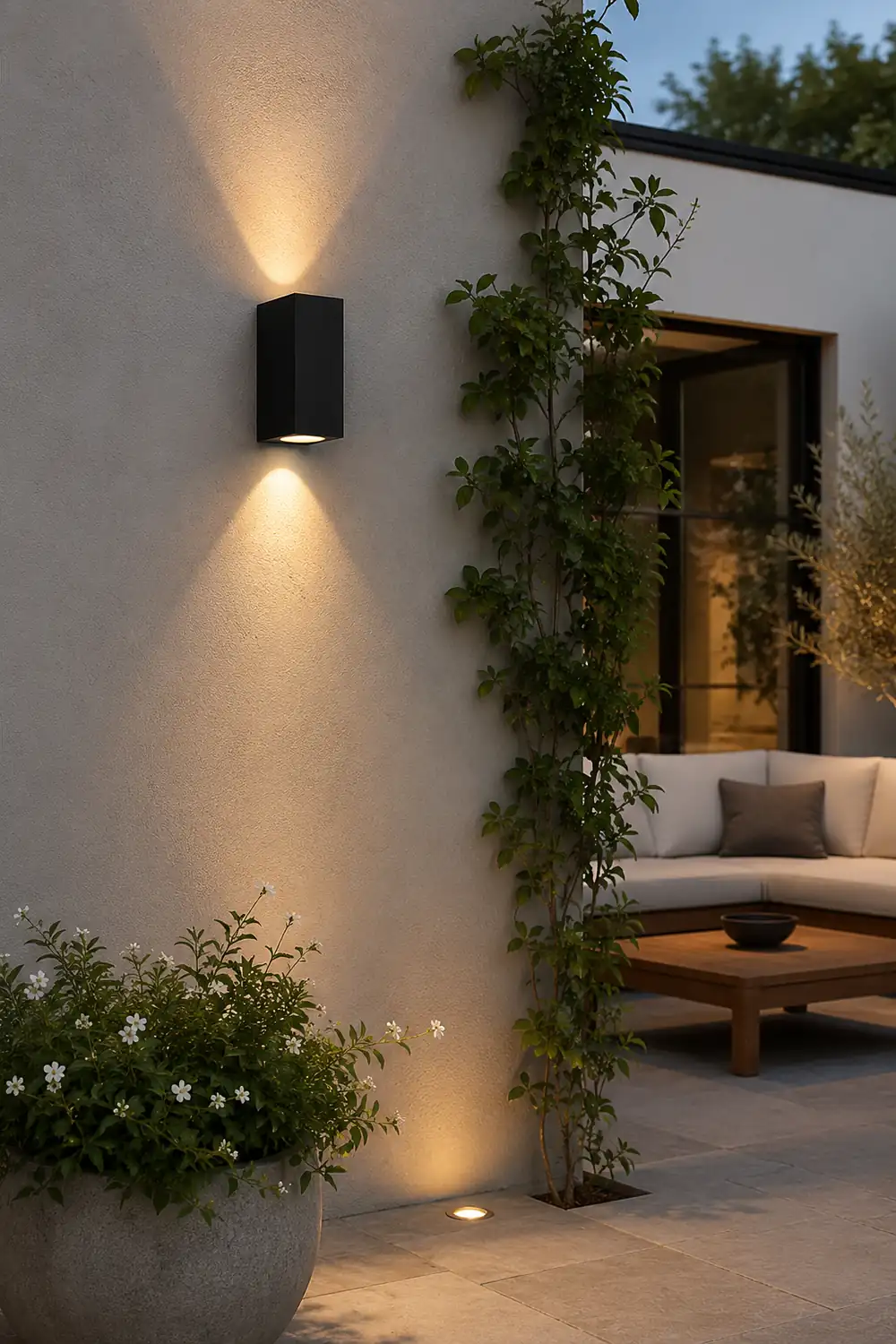 Modern Square Design Outdoor Waterproof Wall Light for Villa Courtyard Balcony - Lumpaz