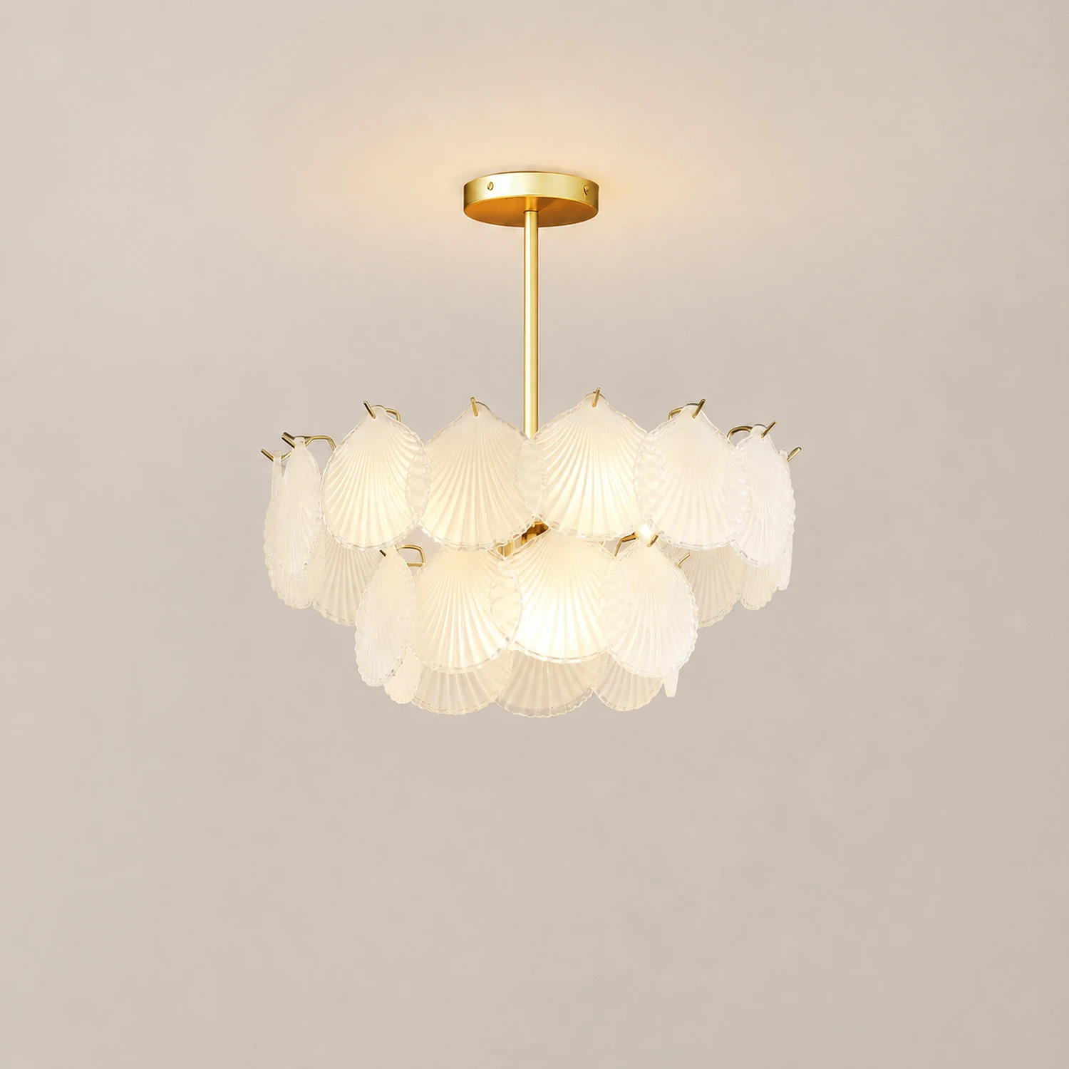 Shell Glass Chandelier - Lumpaz