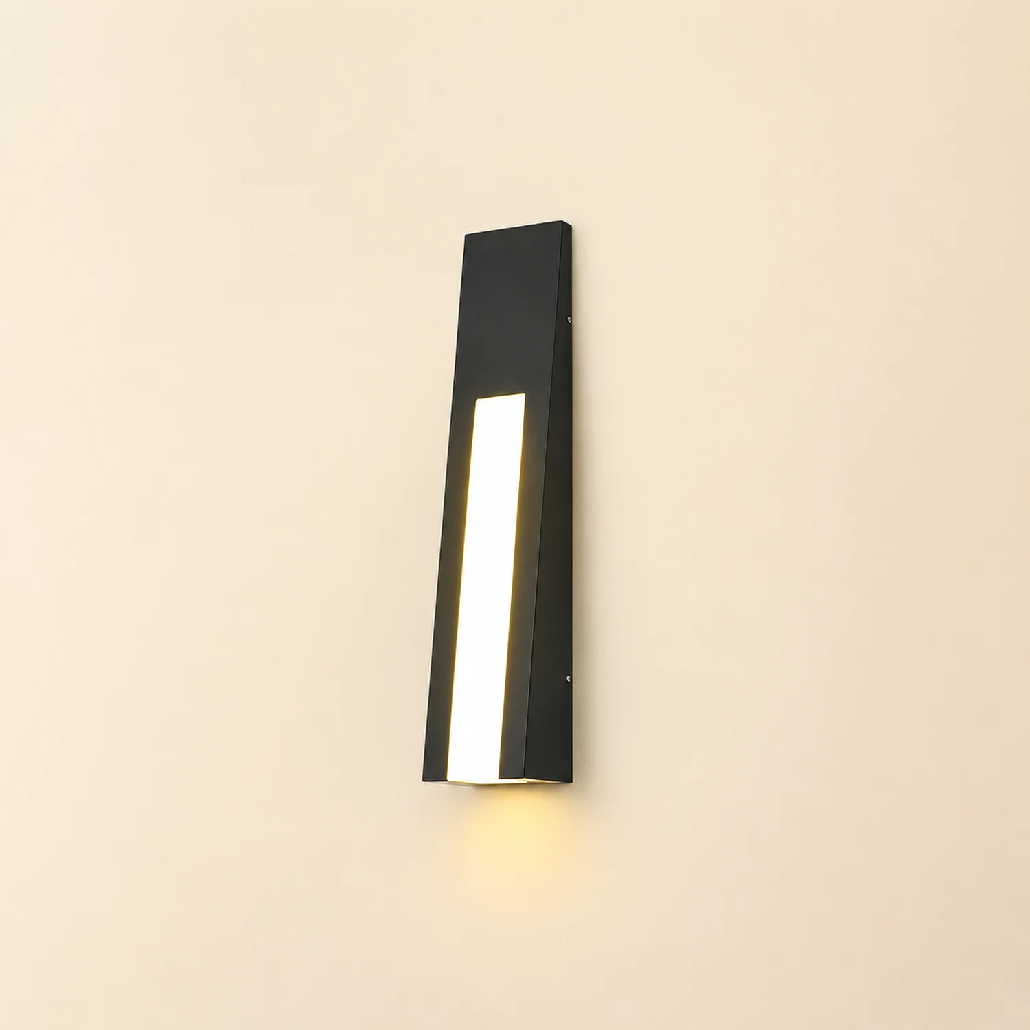 Minimalist LED Waterproof Black Modern Outdoor Wall Lamp Exterior Lights - Lumpaz