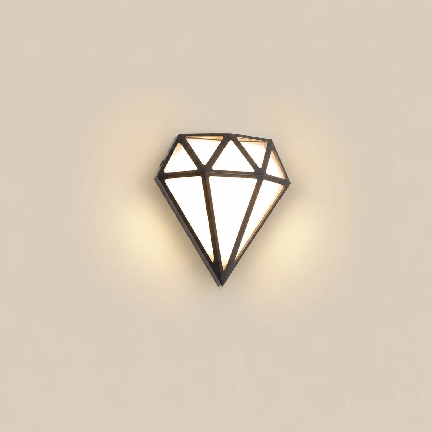 Rhombus Diamonds LED Waterproof Modern Porch Lights Outdoor Wall Lights - Lumpaz