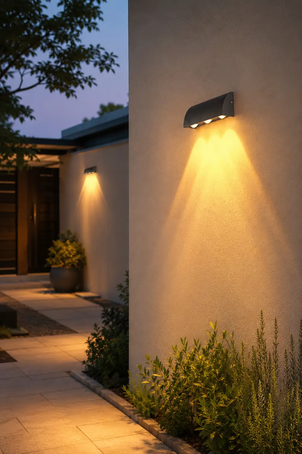 Outdoor Minimalist LED Waterproof Wall Light for Courtyard Balcony Foyer - Lumpaz