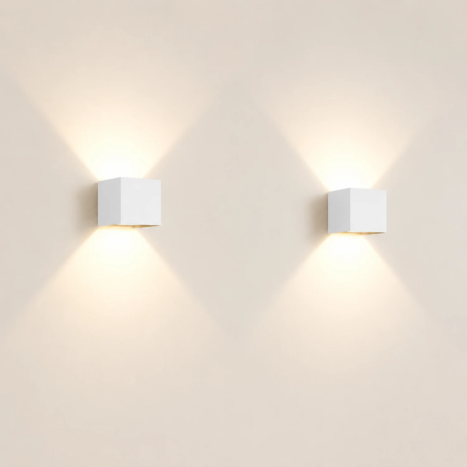 Square Waterproof Up Down Lighting Adjustable Modern Exterior Lights - Lumpaz