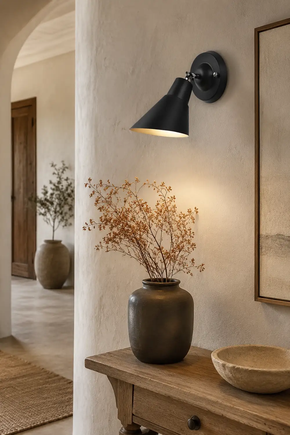 Adjustable Modern Wall Sconce Lighting Plug in Wall Lamp Wall Light Fixture - Lumpaz