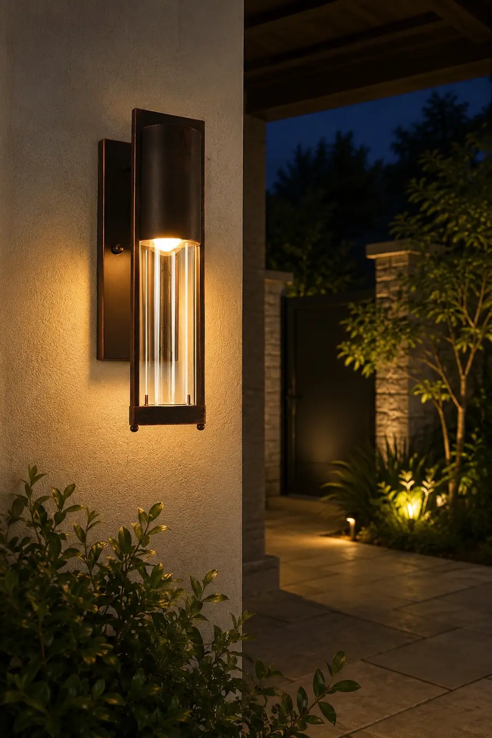 Antique Waterproof Glass Modern Outdoor Wall Sconce Lighting Wall Lamp - Lumpaz