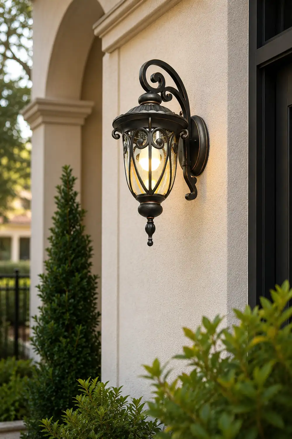 Waterproof Aluminum Bubbles Glass European-Style Outdoor Wall Lights - Lumpaz