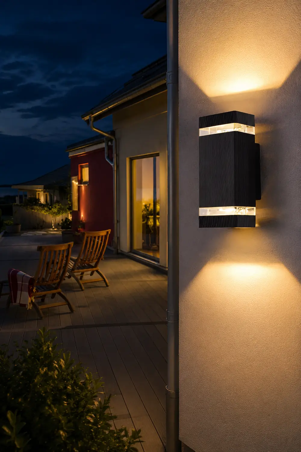 Square Up and Down Lights LED Outdoor Wall Lights Wall Sconce Lighting Wall Lamp - Lumpaz