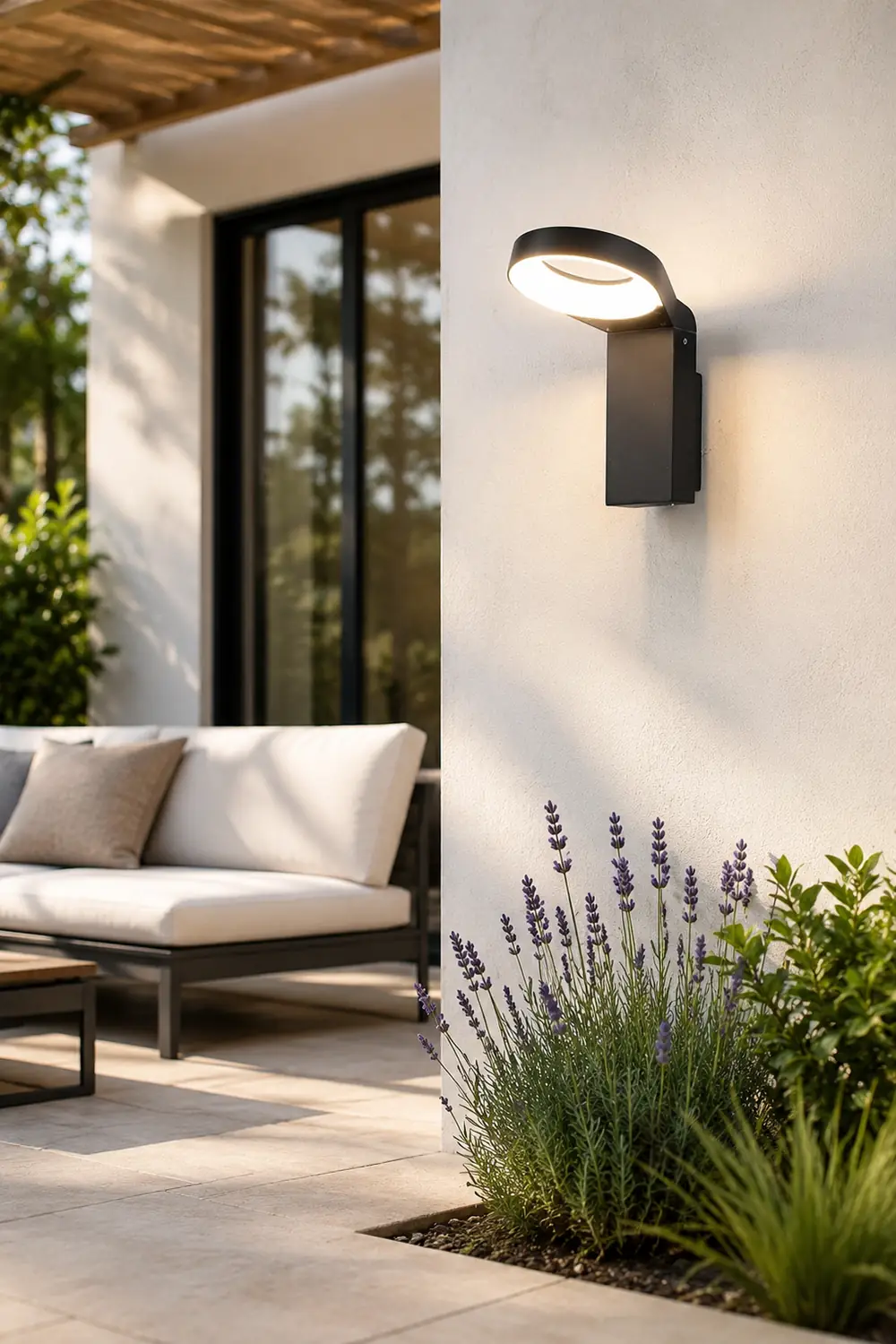 Spoon-shaped Waterproof 18W LED Black Modern Wall Lamp Pathway Lights - Lumpaz
