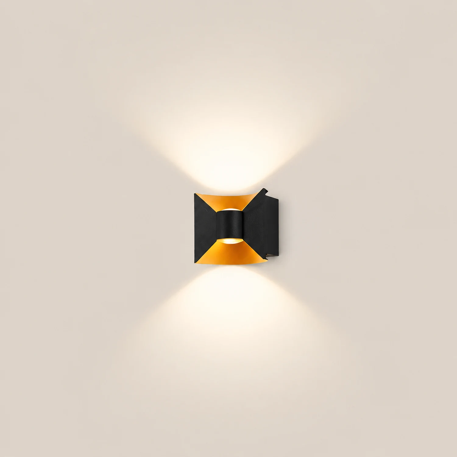 Square Up and Down Lights 6W LED Waterproof Modern Outdoor Sconces - Lumpaz